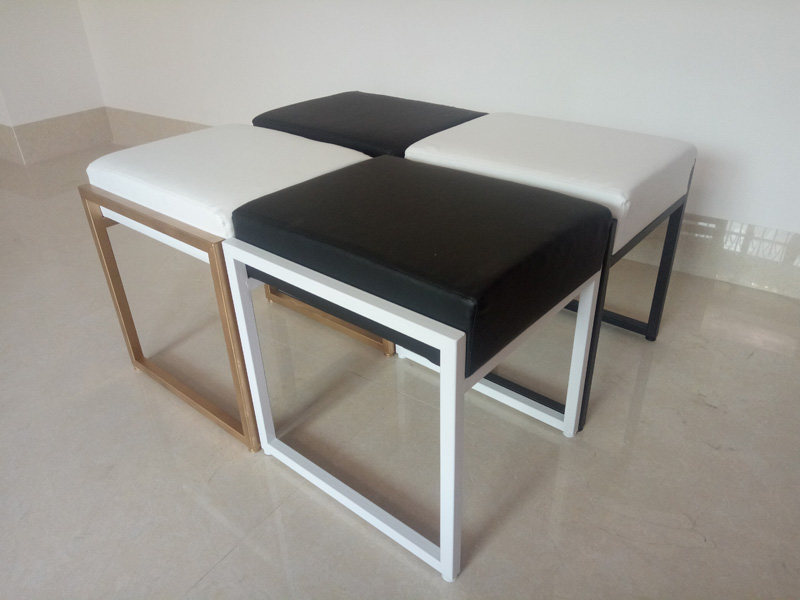 Nordic modern minimalist fabric changing shoe stool comb makeup stool iron low stool sofa coffee table stool manicure chair