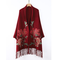 Wedding shawl mother dress autumn and winter new middle-aged women fashion foreign style knitted coat wedding banquet