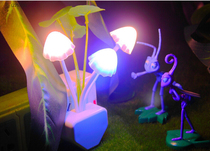 Creative products light control dream mushroom led night light new strange romantic light dream bedside lamp