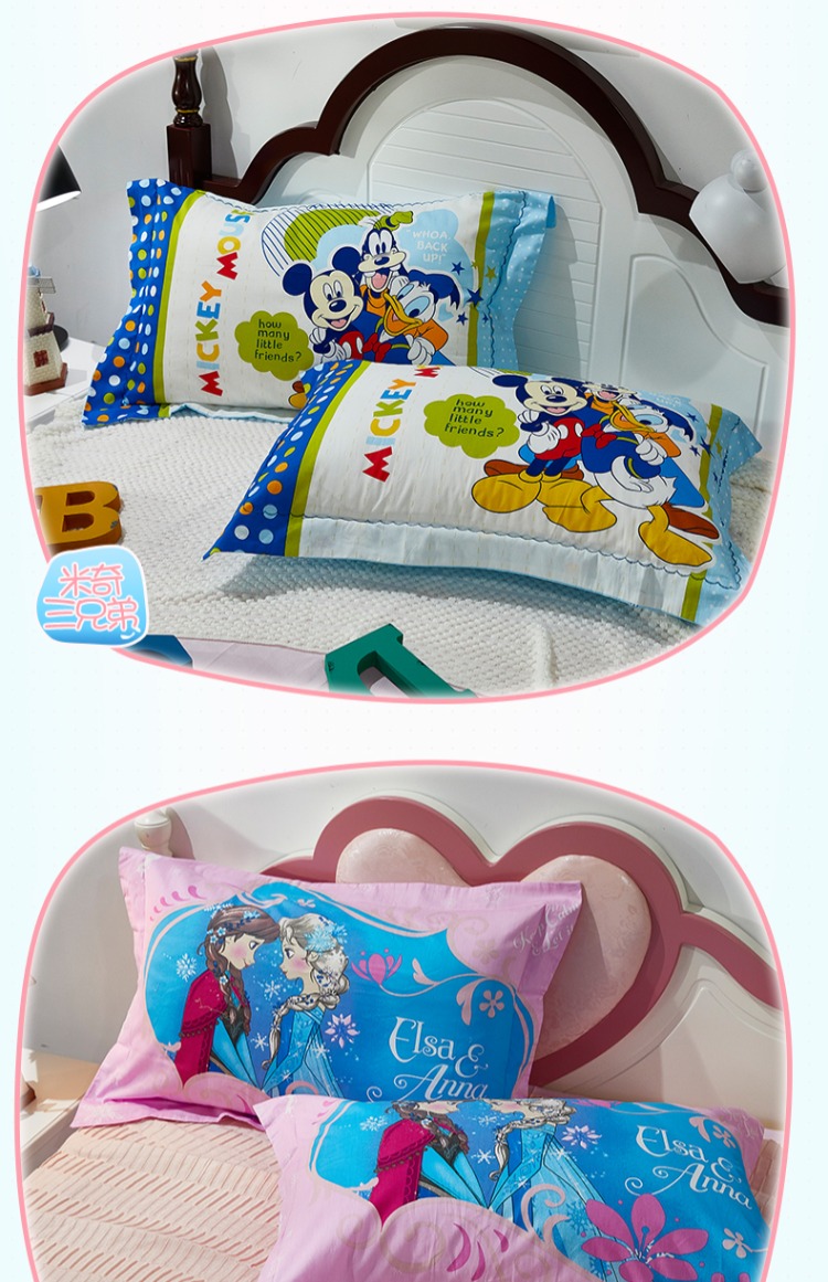 Disney / Disney phim hoạt hình con một cặp được trang bị bông gối bông gối gối đơn hoặc đôi sinh viên - Gối trường hợp gối ngủ văn phòng