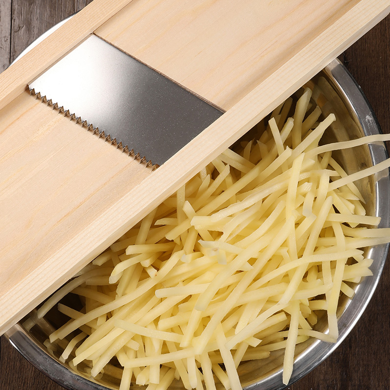 Mashed Potatoes North Lattice Solid Wood Cut Silk Machine Wipe Silk board Home Kitchen Inserts vegetable Vegetable Cutter of the Vegetable Dish