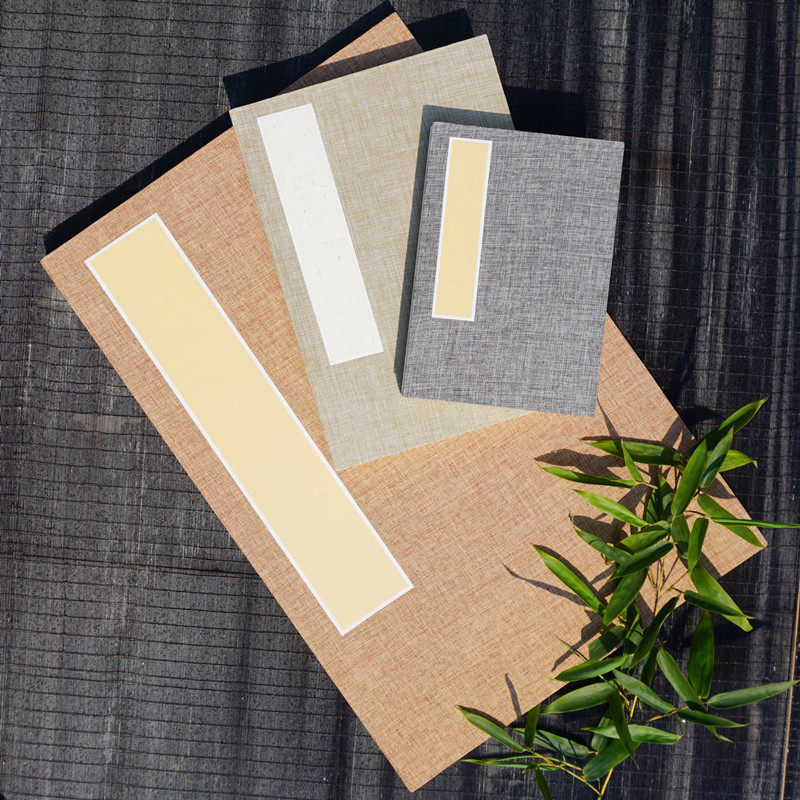 Blank album thickened Xuan paper book antique folding book French painting small script creation handmade yuan book paper Fuyang