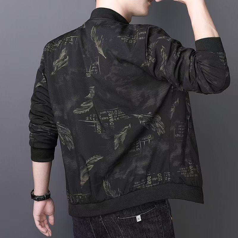 Trendy Brand Handsome Workwear Jacket for Men, Spring and Autumn Style, Trendy Embroidered Jacket, 2026 New Men's Casual Autumn Top