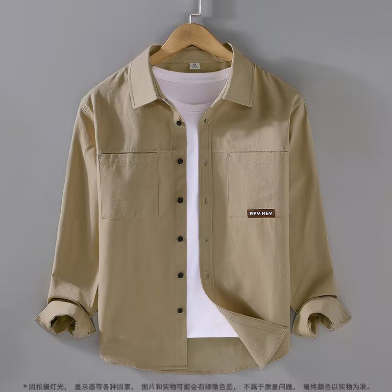 New Spring and Autumn Men's Casual Workwear Trendy Shirts Loose Men's Long-Sleeved New Chinese Style Shirts Tops Jackets New Spring and Autumn Men's Casual Workwear Trendy Shirts Loose Men's Long-Sleeved New Chinese Style Shirts Tops Jackets
