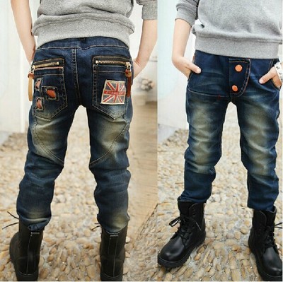 Dreamers mùa xuân quần jeans trẻ em 3-5 tuổi 11 bé trai 6 chàng trai 7 học sinh tiểu học 8 mới 9 quần 1.