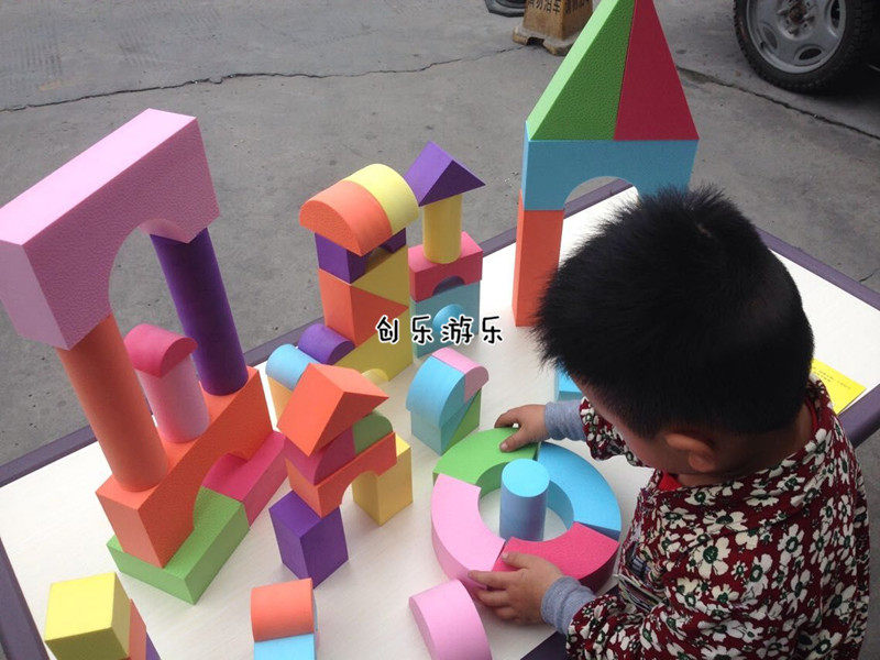 Foam Building Block Toys 3-6 Years Old Large Foam Software Sponge Brick Children's District Corner Building Educational Toys