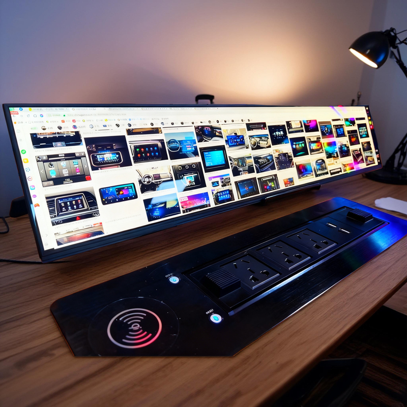 28inch Long Strip Touch Lcd Screen 4K Resolution 4032X756 Extended Screen Desktop Auxiliary Screen Monitoring Screen