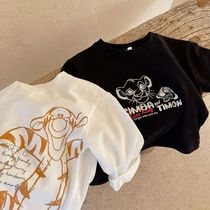 Chen Ma 2021 spring new children cartoon long sleeve T-shirt male and female children printing base shirt baby Korean coat tide