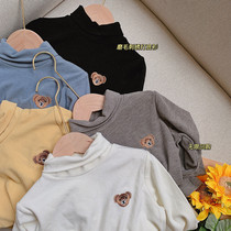Chen Ma children Base shirt 2020 Autumn new male and female children cartoon embroidery long sleeve T baby grinding base shirt tide