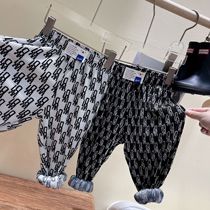 Chen Ma children anti mosquito pants 2021 summer new male and female children milk cover silk fold bloomers baby casual pants tide