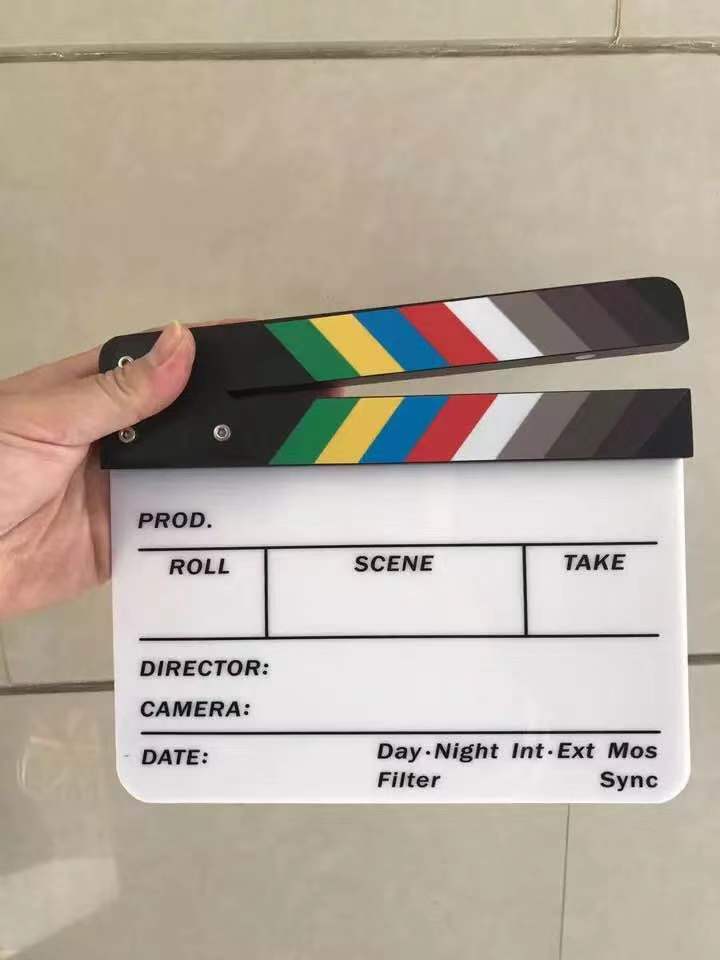 Full English medium number field scoreboard acrylic director board Colour board 22 * 18CM