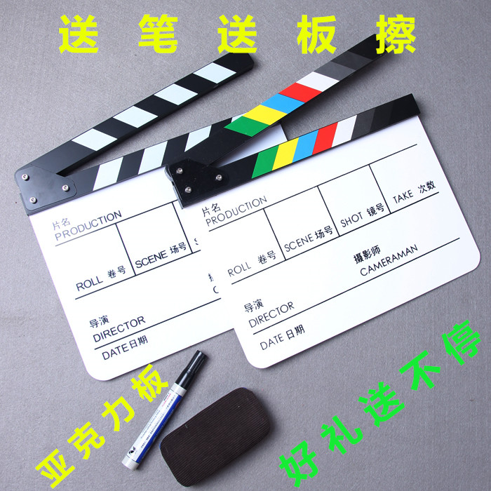 Chinese and English field record board film board film board play board director board acrylic film and television drama group field record board
