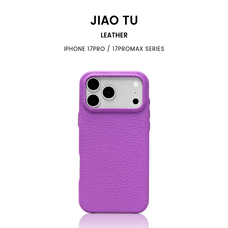 Suitable for Apple iPhone 17 Pro Max Phone Case, Button Type, Magnetic, French Imported Leather Phone Case