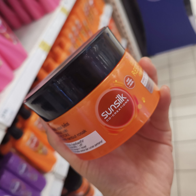 Spot Thailand sunsilk repair hair mask conditioner orange moisturizing repair damaged hair Thai version of Xia Shilian