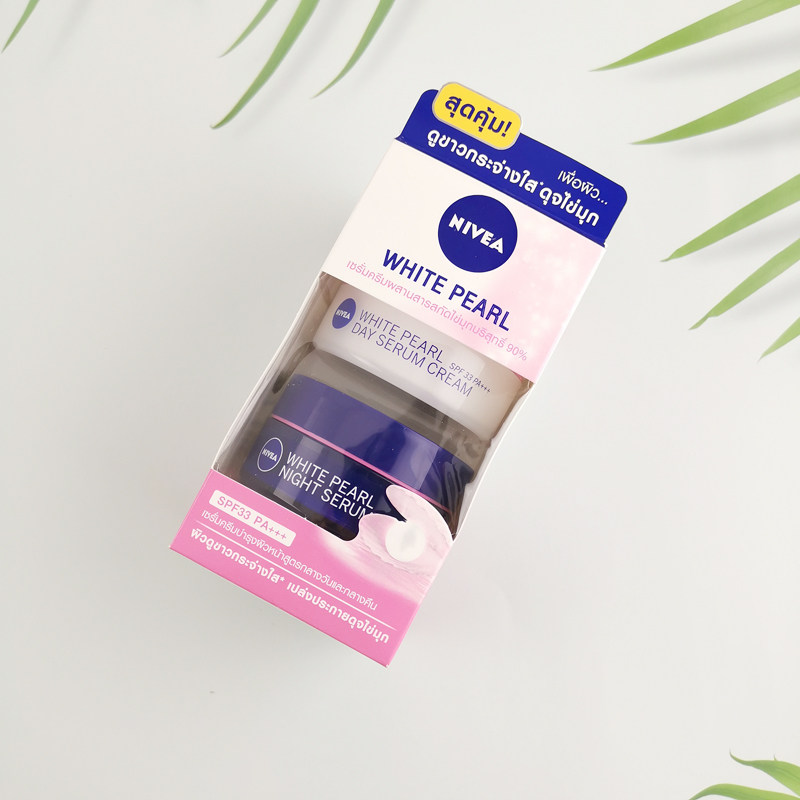 Thailand counters are in stock and recommend Nivea Nivea white pearl day cream and night cream SPF33