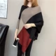 Áo sơ mi dơi không thường xuyên áo len tua rua dài áo choàng choàng choàng áo choàng len mùa thu đông áo khoác len cardigan