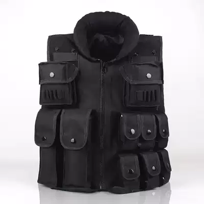 Outdoor special forces multi-functional tactical vest vest black combat vest Army fan CS field protective equipment male