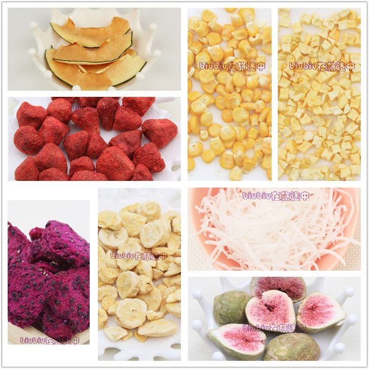 Hamster snacks Fruit Coconut Broccoli Apple Strawberry Freeze-dried Corn Banana Papaya Without Fig Blueberry Cranberry