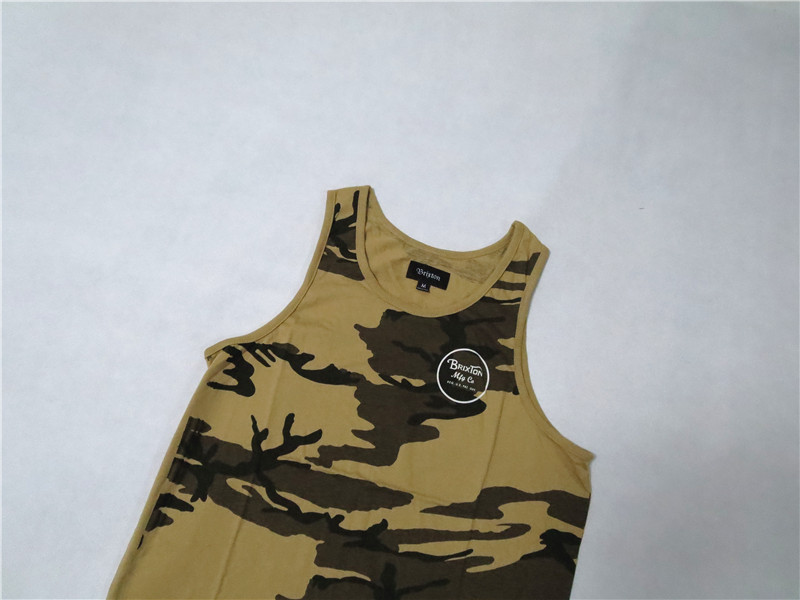 Mỹ retro đường phố thương hiệu mùa hè phần mỏng ngụy trang mồ hôi vest nam trượt ván đường phố bboy thể thao tank top áo lót thể thao