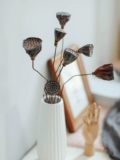 Лотос Puff Dry Flowers zen Цветок дзен качание маленький цветок свежий свежий мини -ресторанный батон