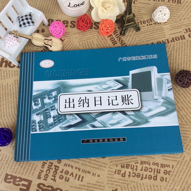 Accounting bookkeeping cash journal running water detailed account book financial office supplies general ledger ledger into the warehouse