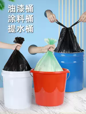 Paint bucket portable large garbage bag large bucket latex paint bucket paint bucket bucket thick red bucket flat mouth