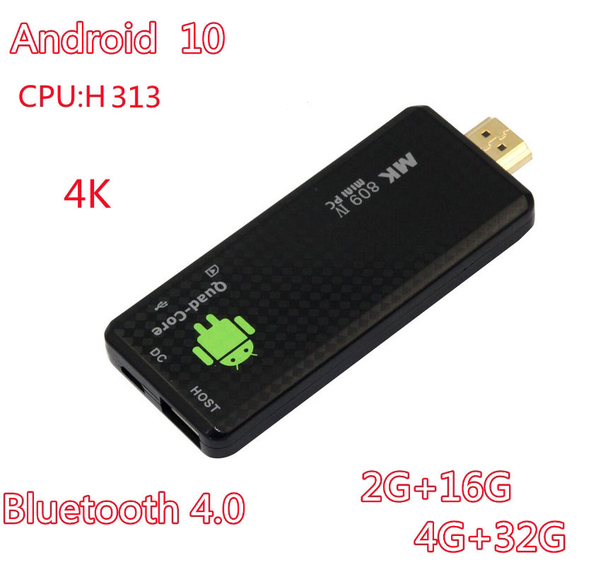 MK809III Android 10 quad-core full-spirit H313 Android stick tv box high-definition intelligent internet player