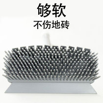 Bath toilet hair brush TPR brush wiper toilet long hair floor scraping floor tile descaling cleaning brush household scraping