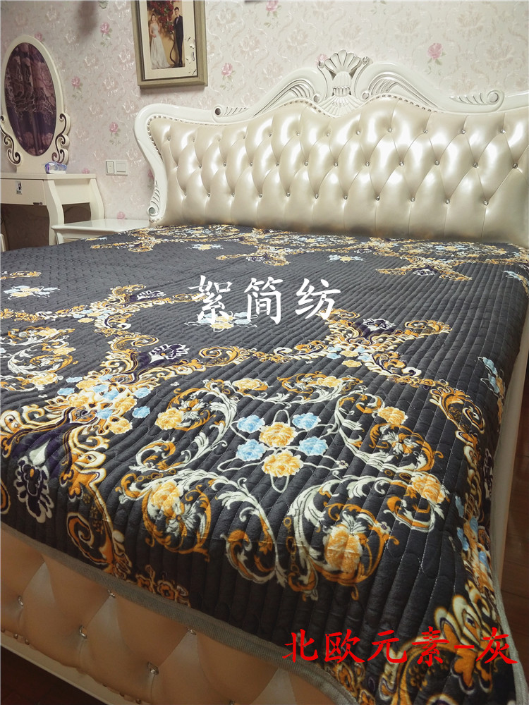 Phao xoay siêu mềm pha lê nhung trải giường đa chức năng chăn đệm sofa đệm ký túc xá ấm pad drap giường mát lạnh