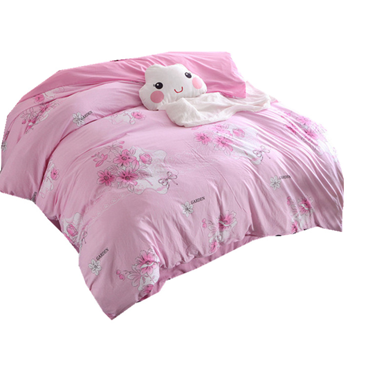 纺 韩 quilt cover quilt cover net red đơn giản giặt bông 1,5m1,8m đôi đơn mảnh chăn lông cừu giá rẻ