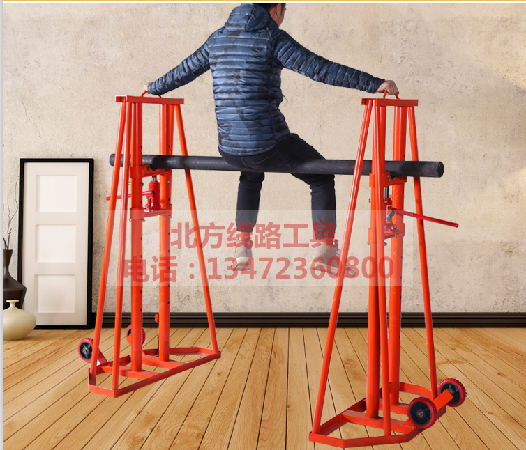 Reinforced hydraulic unwinding frame vertical bracket unwinding disc porous turntable frame bearing type frame machine trapezoidal