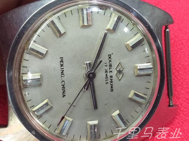 Good Products Collection Domestic Beijing Double Rhombus Commemorative machinery Manual Men's Second-hand Watches Preferential Price Clear Goods Transfer