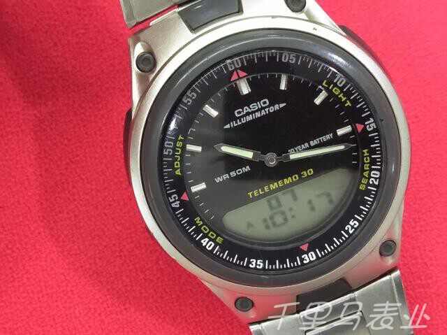 Japan CASIO second-hand quartz electronic double-display digital pointer men's watches clear goods Preferential Price Transfer