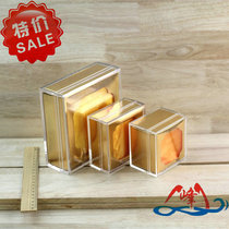 Yunfeng Golden Paper Crystal Square Box Cordyceps Box American Ginseng Birds Nest Maca Black Goji Ali