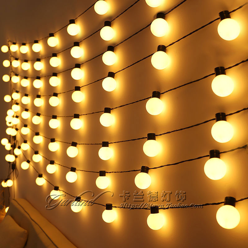 Solar light outdoor waterproof star light marquee ball light garden balcony garden wedding decoration string lights