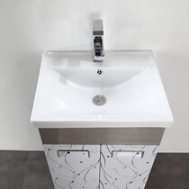 Simple integrated 50 mini stainless steel floor-standing bathroom cabinet combination small apartment washbasin balcony washbasin