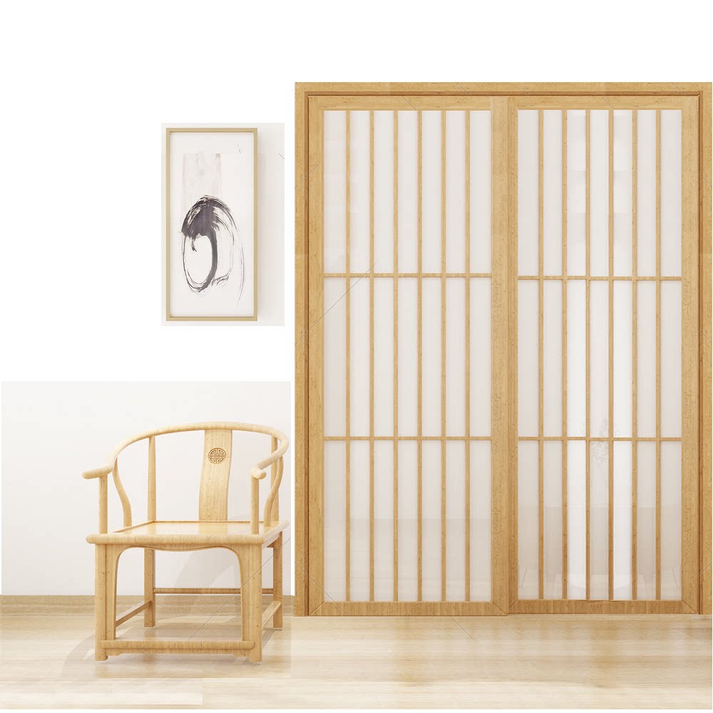 Whole house custom Japanese tatami lattice door Sliding door and room door Sliding door Solid wood door Folding door Barrier door and window