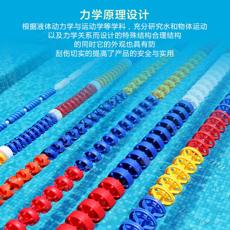 Swimming Pool Lane Line Waterline Competition Split Waterline Wave Resistance 25 50 Meters Ek Aqua