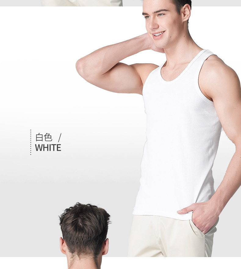 Nam Cực vest nam thanh niên cotton mỏng mùa hè sơn lót trắng áo len thể thao thoáng khí áo ba lỗ nữ ngắn