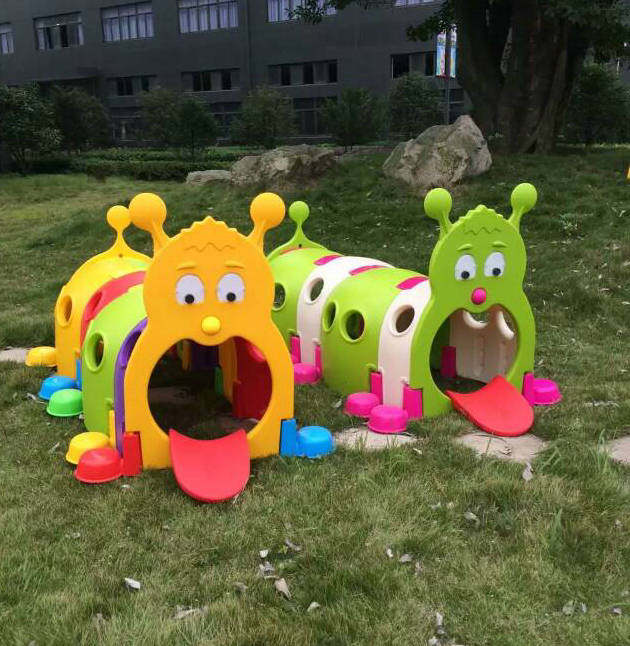Small Genie Drill Hole Tunnel Nursery School Pleasure Equipment Caterpillar Drills Children Crawl Tunnel Cylinder