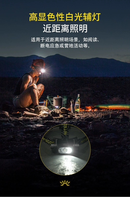 Đèn pha ngoài trời Knight Cole ánh sáng mạnh độ sáng cao USB sạc trực tiếp siêu sáng mũ chạy ban đêm nhiều nguồn sáng đèn HC65 V2 dây bóng đèn ngoài trời đèn led dây ngoài trời