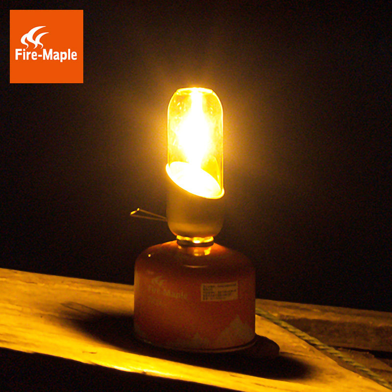 Fire maple small orange light gas outdoor tent lighting no wick candle light gas light atmosphere light camping gas tank candle light