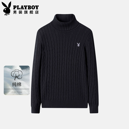 Playboy, зимний свитер, мужской трендовый трикотажный кардиган, увеличенная толщина, облегающий крой, оверсайз