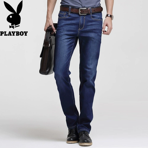 Playboy, джинсы, тонкие штаны для отдыха, свободный прямой крой