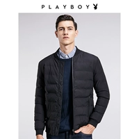 Áo khoác nam Playboy mùa đông 2018 phiên bản Hàn Quốc của đoạn ngắn mùa thu và áo khoác cotton cotton áo khoác cổ áo bóng chày áo bomber jacket