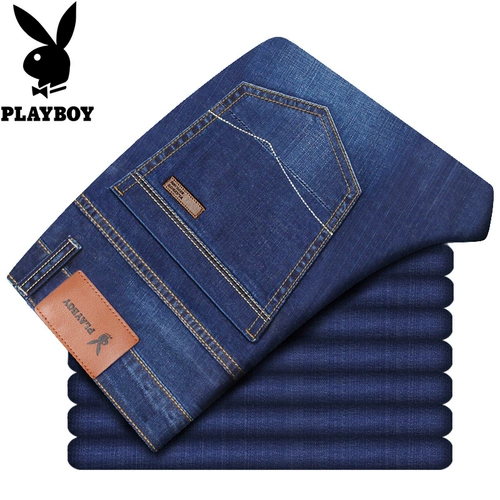 Playboy, джинсы, тонкие штаны для отдыха, свободный прямой крой