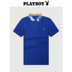 Playboy cotton ngắn tay T-Shirt nam mùa hè phần mỏng màu rắn từ bi của nam giới kinh doanh bình thường nửa tay áo polo áo sơ mi Polo