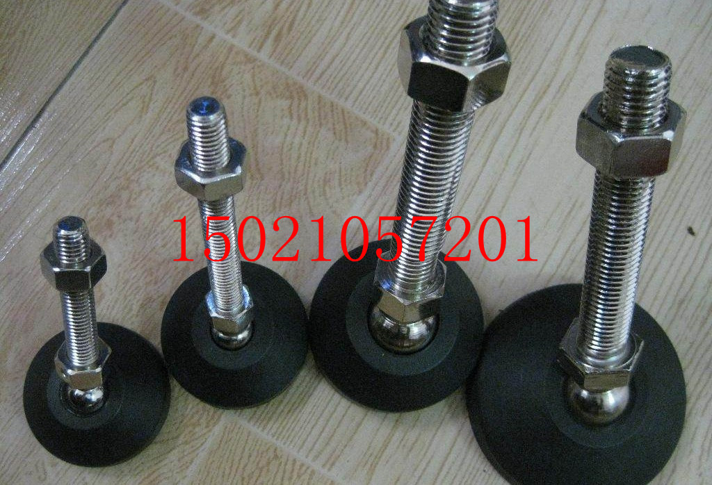 304 stainless steel nylon universal adjustment foot cup adjustable joint hooded foot foot with non-slip mat foot 60-16 * 150