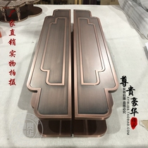 Custom carved bronze handle Glass door handle Luxury villa door handle Antique door handle manufacturers