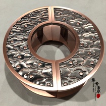 Bronze door handle Chinese round handle Glass door handle Wooden door handle Semicircular door handle Black